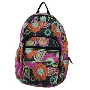 Vera Bradley Chevron Floral Paisley Print BackPack